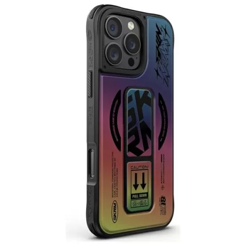 Kira Kobai iPhone 16 Pro, 6.3" Magnetic Charging Grip Stand hologram tok, színes