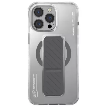   Axon iPhone 16 Pro 6.3", Magnetic Charging + Grip Stand tok, titanium