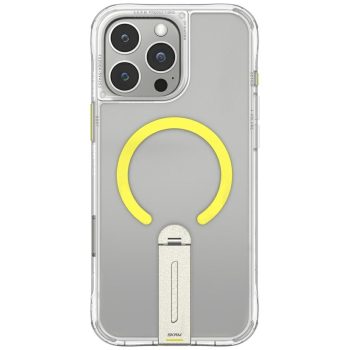   Skinarma Helix iPhone 16 Pro Max Magnetic Charging 360 Rotating Stand tok, átlátszó