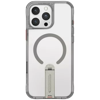   Skinarma Helix iPhone 16 Pro Max Magnetic Charging 360 Rotating Stand tok, titanium