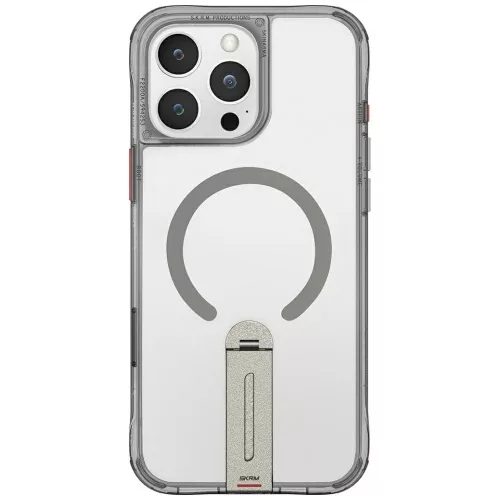 Skinarma Helix iPhone 16 Pro Max Magnetic Charging 360 Rotating Stand tok, titanium