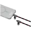 Skinarma Dyno Ve USB-C/USB-C univerzális nyakpánt és USB-C kábel 2-1-ben, fekete-piros