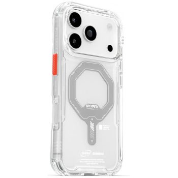   Skinarma Saido Case iPhone 17 Pro Magnetic Charging tok, átlátszó