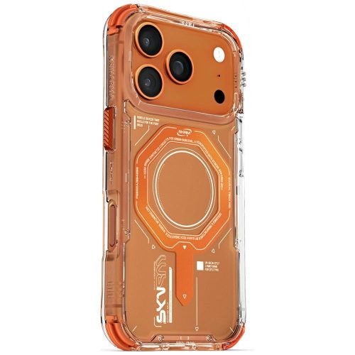 Skinarma Magma Case iPhone 17 Pro Magnetic Charging tok, narancs