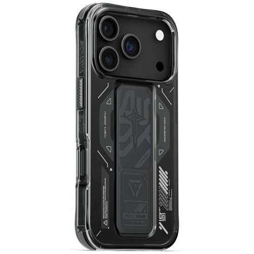 Skinarma Helio Case iPhone 17 Pro Magnetic Charging + Grip Stand tok, grafitszürke