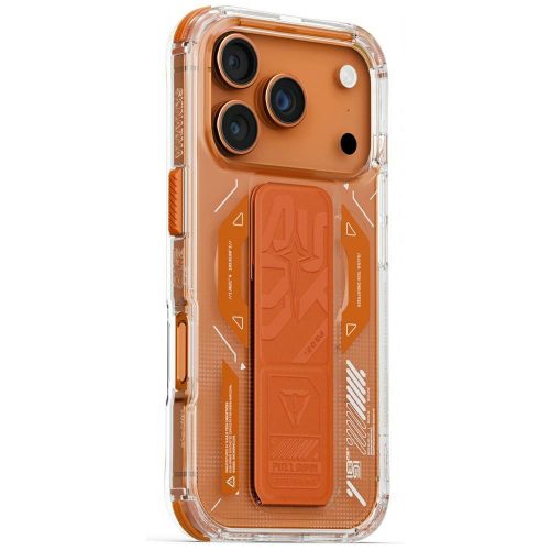 Skinarma Helio Case iPhone 17 Pro Magnetic Charging + Grip Stand tok, narancs