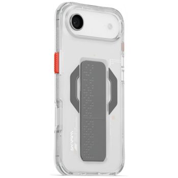   Skinarma Haxa Case iPhone 17 Air Magnetic Charging + Grip Stand tok, átlátszó