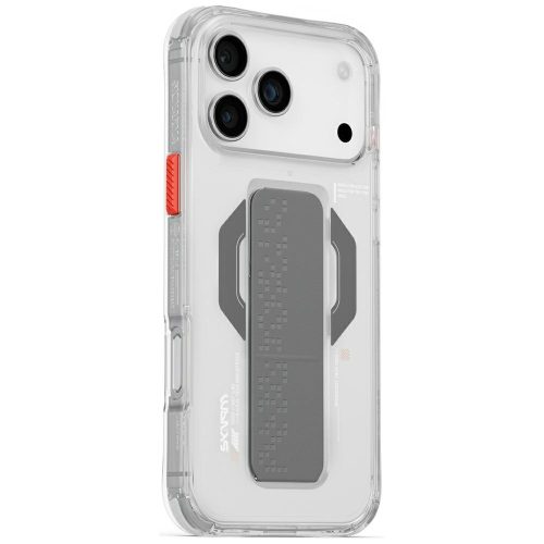 Skinarma Haxa Case iPhone 17 Pro Max Magnetic Charging + Grip Stand tok, átlátszó