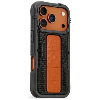   Skinarma Phantom Case iPhone 17 Pro Magnetic Charging + Grip Stand tok, zöld