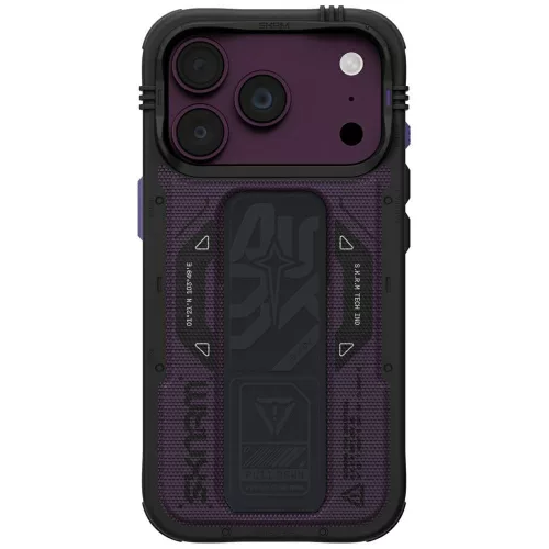 Skinarma Phantom MagSafe + Grip St iPhone 18 Pro / 17 Pro tok, bordó