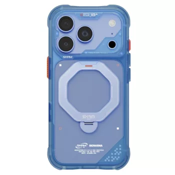   Skinarma Saturn MagSafe + Rotating Kick St iPhone 18 Pro / 17 Pro tok, kék