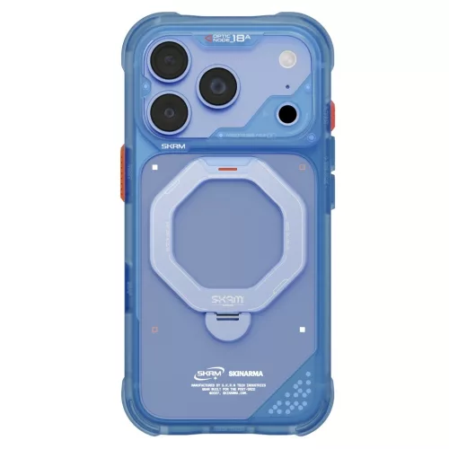 Skinarma Saturn MagSafe + Rotating Kick St iPhone 18 Pro / 17 Pro tok, kék
