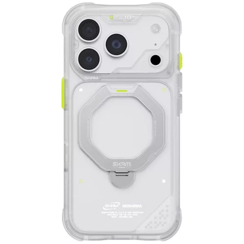 Skinarma Saturn MagSafe + Rotating Kick St Frost iPhone 18 Pro / 17 Pro tok, matt átlátszó
