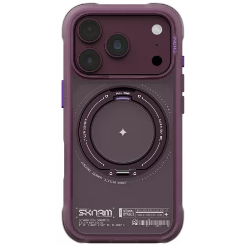 Skinarma Atlas MagSafe + Rotating Kick St iPhone 18 Pro / 17 Pro tok, bordó