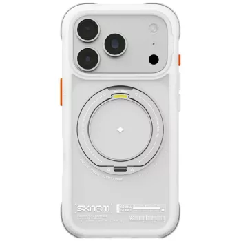   Skinarma Atlas MagSafe + Rotating Kick St iPhone 18 Pro / 17 Pro tok, fehér