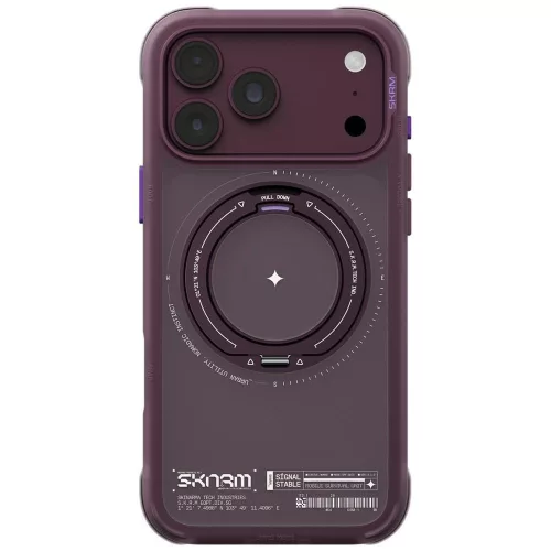 Skinarma Atlas MagSafe + Rotating Kick St iPhone 18 Pro Max / 17 Pro Max tok, bordó