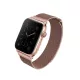 UNIQ óraszíj Dante Apple Watch Series 1/2/3/4/4/5/6/7/8/9/SE/SE2 38/40/41mm rozsdamentes acél, rozéarany