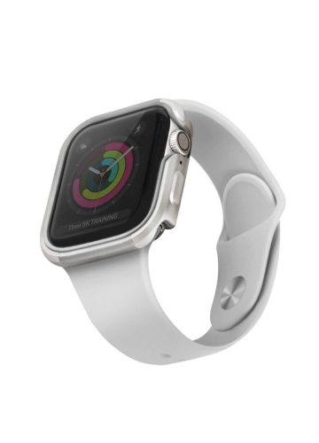 UNIQ Valencia tok Apple Watch Series 4/5/6/SE 40mm. srebrny/titánium, ezüst