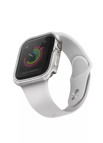 UNIQ tok Valencia Apple Watch Series 4/5/6/SE 44mm, ezüst