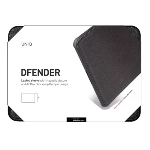 UNIQ Dfender laptop táska 16" laptop táska, fekete