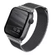 UNIQ óraszíj Dante Apple Watch Series 1/2/3/4/4/5/6/7/8/9/SE/SE2 38/40/41mm rozsdamentes acél, grafitszürke