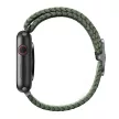 UNIQ óraszíj Aspen Apple Watch 40/38/41mm Series 1/2/3/4/4/5/6/7/8/9/SE/SE2 fonott, zöld