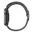 UNIQ óraszíj Aspen Apple Watch 40/38/41mm Series 1/2/3/4/4/5/6/7/8/9/SE/SE2 fonott, szürke