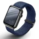 UNIQ óraszíj Aspen Apple Watch 44/42/45 mm Series 1/2/3/4/4/5/6/7/8/9/SE/SE2 fonott, kék