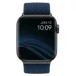 UNIQ óraszíj Aspen Apple Watch 44/42/45 mm Series 1/2/3/4/4/5/6/7/8/9/SE/SE2 fonott, kék
