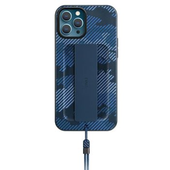   UNIQ Heldro iPhone 12/12 Pro 6,1" camo Antimicrobial tok, kék