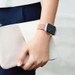 UNIQ óraszíj Aspen Apple Watch 44/42/45 mm Series 1/2/3/4/4/5/6/7/8/9/SE/SE2 fonott, pink