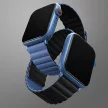 UNIQ Revix óraszíj Apple Watch Series 1/2/3/4/5/6/7/8/SE/SE2 38/40/41mm Reversible Magnetic tok, fekete-kék