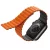 UNIQ Revix óraszíj Apple Watch Series 1-8/SE/SE2/Ultra 42/44/45/49mm Reversible Magnetic, szürke-, narancssárga