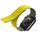 UNIQ Revix óraszíj Apple Watch Series 1-8/SE/SE2/Ultra 42/44/45/49mm Reversible Magnetic, sárga-szürke