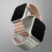 UNIQ Revix óraszíj Apple Watch Series 1-8/SE/SE2/Ultra 42/44/45/49mm Reversible Magnetic rózsaszín-bézs