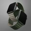 UNIQ Revix óraszíj Apple Watch Series 1-8/SE/SE2/Ultra 42/44/45/49mm Reversible Magnetic, zöld-gray