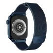 UNIQ óraszíj Dante Apple Watch Series 1/2/3/4/4/5/6/7/8/9/SE/SE2 38/40/41mm rozsdamentes acél, kék