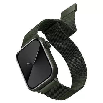   UNIQ óraszíj Dante Apple Watch Series 1/2/3/4/4/5/6/7/8/9/SE/SE2 38/40/41mm rozsdamentes acél, zöld