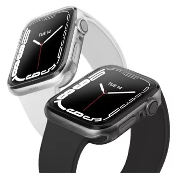   UNIQ Glase Apple Watch Series 7/8/9 41 mm tok. Dual Pack, 2db szürke, átlátszó
