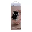 UNIQ óraszíj Aspen Apple Watch 40/38/41mm Series 1/2/3/4/4/5/6/7/8/9/SE/SE2 fonott, rózsaszín