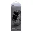UNIQ óraszíj Aspen Apple Watch 44/42/45 mm Series 1/2/3/4/4/5/6/7/8/9/SE/SE2 fonott, szürke