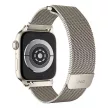 UNIQ óraszíj Dante Apple Watch Series 1/2/3/4/4/5/6/7/8/9/SE/SE2 38/40/41mm rozsdamentes acél, ezüst