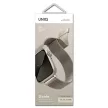 UNIQ óraszíj Dante Apple Watch Series 1/2/3/4/4/5/6/7/8/9/SE/SE2 42/44/45mm rozsdamentes acél, ezüst
