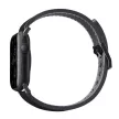 UNIQ óraszíj Straden Apple Watch Series 1/2/3/4/4/5/6/7/8/9/SE/SE2/Ultra/Ultra 2 42/44/45/49mm. Bőr hibrid óraszíj, fekete