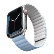 UNIQ óraszíj Revix Apple Watch Series 1/2/3/4/4/5/6/7/8/9/SE/SE2/Ultra/Ultra 2 42/44/45/49mm. Reversibilis mágneses, fehér, kék