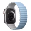 UNIQ óraszíj Revix Apple Watch Series 1/2/3/4/4/5/6/7/8/9/SE/SE2/Ultra/Ultra 2 42/44/45/49mm. Reversibilis mágneses, fehér, kék