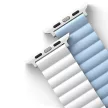 UNIQ óraszíj Revix Apple Watch Series 1/2/3/4/4/5/6/7/8/9/SE/SE2/Ultra/Ultra 2 42/44/45/49mm. Reversibilis mágneses, fehér, kék