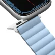 UNIQ óraszíj Revix Apple Watch Series 1/2/3/4/4/5/6/7/8/9/SE/SE2/Ultra/Ultra 2 42/44/45/49mm. Reversibilis mágneses, fehér, kék