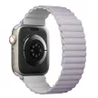 UNIQ óraszíj Revix Apple Watch Series 1/2/3/4/4/5/6/7/8/9/SE/SE2 38/40/41mm. Megfordítható mágneses, fehér, lila