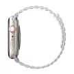 UNIQ óraszíj Revix Apple Watch Series 1/2/3/4/4/5/6/7/8/9/SE/SE2 38/40/41mm. Megfordítható mágneses, fehér, lila